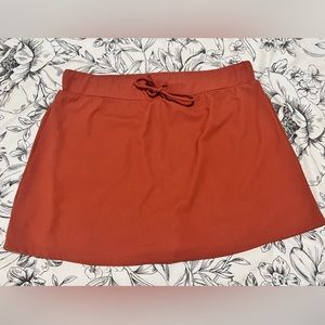 Halara Skirt - Burnt Orange with Shorts